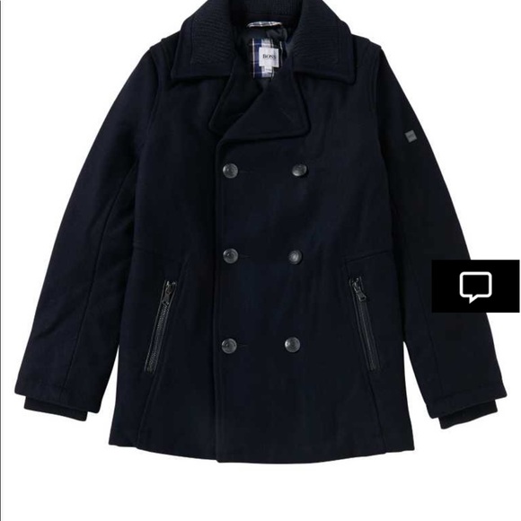 BNWOT Hugo Boss boys size 5 pea coat - Picture 9 of 12